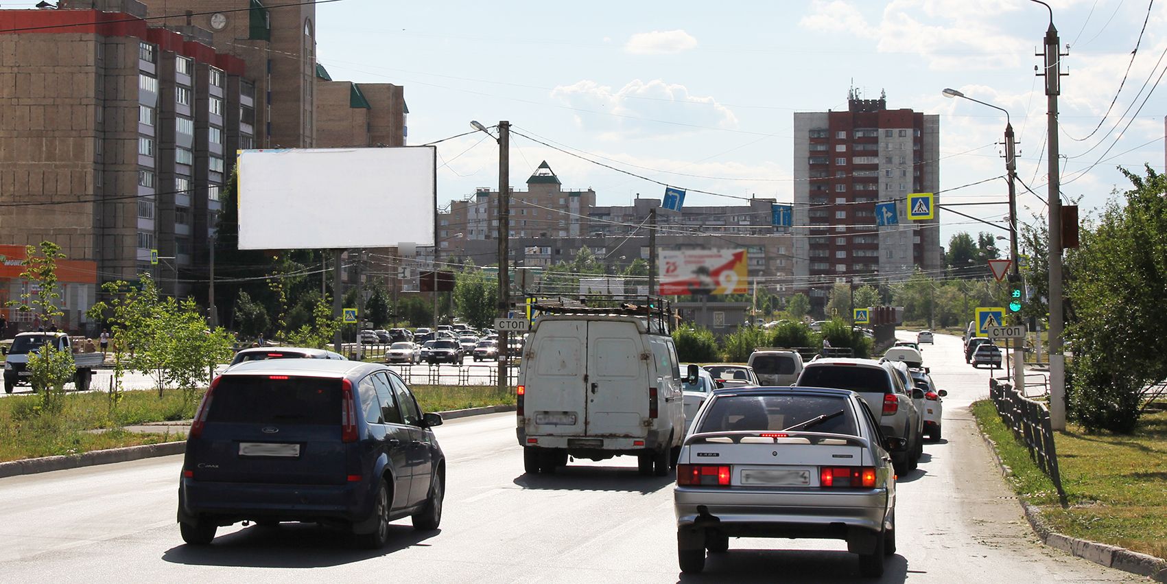 Фотография рекламного носителя, тип: Билборд 3x6, адрес: 50-летия Магнитки ул., д.51, Магнитогорск, Челябинская область, Россия. Сторона А2 №1052337