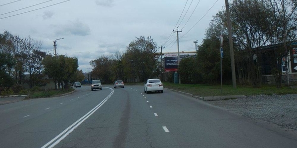 Фотография рекламного носителя, тип: Билборд 3x6, адрес: Находка, Шоссейная ул., д.112А, АЗС Роснефть поз.2, Находка, Приморский край, Россия. Сторона А №708789