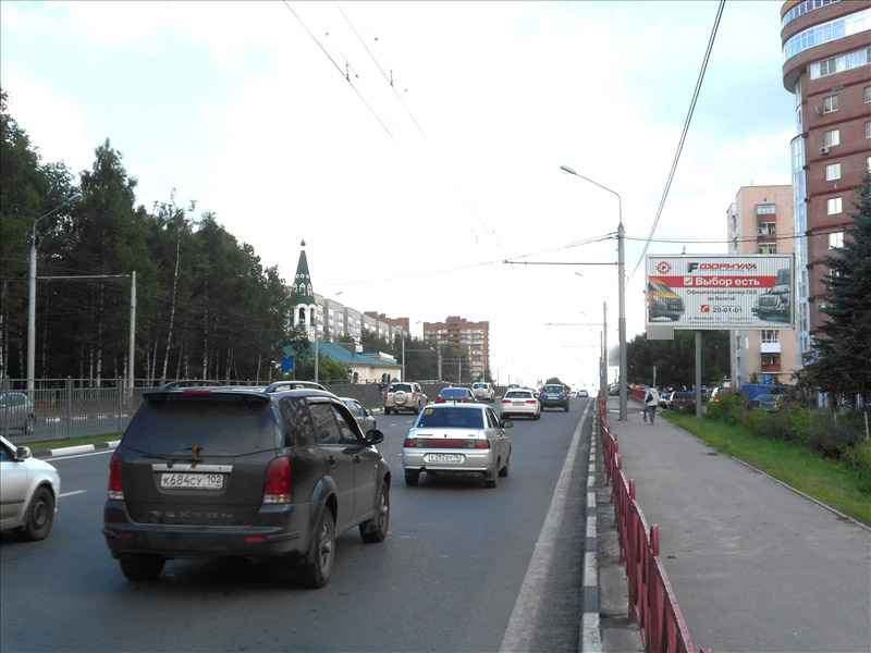 Фотография рекламного носителя, тип: Билборд 3x6, адрес: Московский пр-т., д.92а, Ярославль, Ярославская область, Россия. Сторона А1-А3 №576644