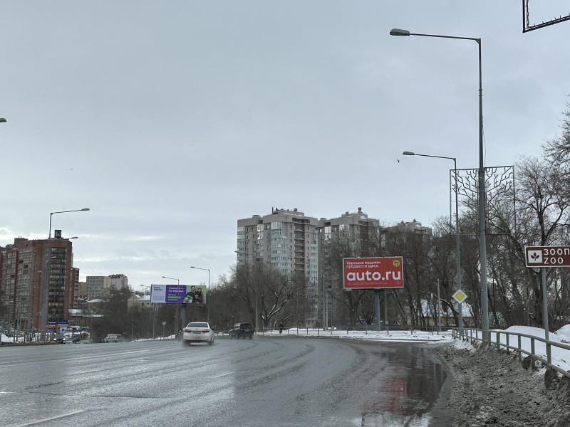 Фотография рекламного носителя, тип: Билборд 3x6, адрес: Ново-садовая ул., д.154, Самара, Самарская область, Россия. Сторона A1-А3 №1077984