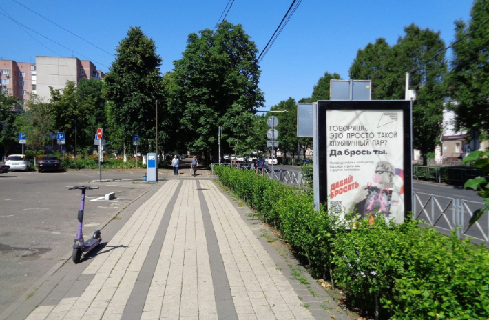 Фотография рекламного носителя, тип: Ситиформат 1.8x1.2, адрес: Ставропольская ул., д.174/1, Краснодар, Краснодарский край, Россия. Сторона Б №458813