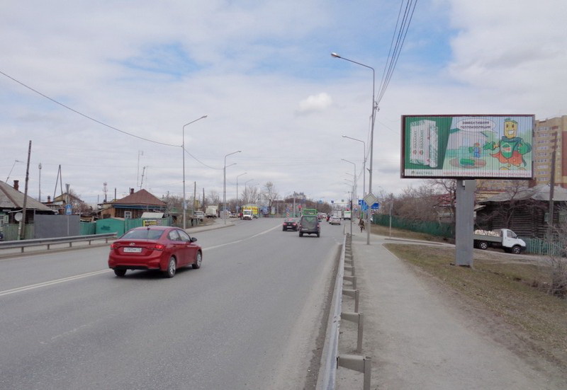 Фотография рекламного носителя, тип: Билборд 3x6, адрес: Щербакова ул. Х Дружбы ул., Тюмень, Тюменская область, Россия. Сторона A1-A3 №766941