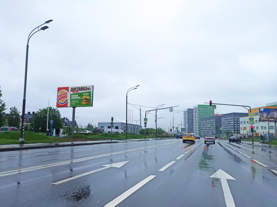 Фотография рекламного носителя, тип: Билборд 3x6, адрес: Проектируемый пр-зд. №941 Х Александры Монаховойул., д.97, поз.2, Москва, Россия. Сторона Б №816134