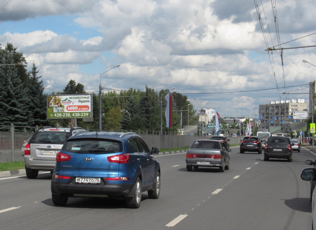 Фотография рекламного носителя, тип: Билборд 3x6, адрес: Московский пр-т., д.92а, Ярославль, Ярославская область, Россия. Сторона Б №576645