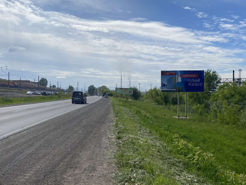 Фотография рекламного носителя, тип: Билборд 3x6, адрес: Березовка пос., Трактовая ул. Х Глинки ул., 600м до жд переезда, Красноярск, Красноярский край, Россия. Сторона А №780177