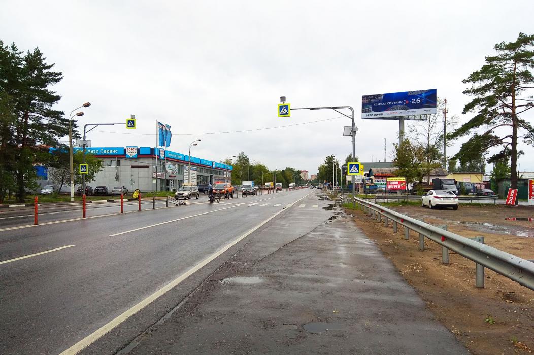 Фотография рекламного носителя, тип: Суперсайт 4x12, адрес: Волоколамское ш., 31 500м, Красногорск, Московская область, Россия. Сторона А №658296