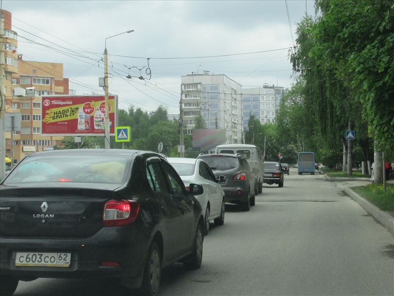 Фотография рекламного носителя, тип: Билборд 3x6, адрес: Интернациональная ул., д.20, Рязань, Рязанская область, Россия. Сторона Б1-Б3 №793783