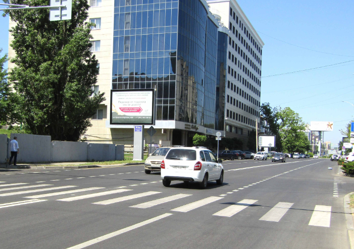 Фотография рекламного носителя, тип: Ситиборд 2.7x3.7, адрес: Красных Партизан ул., д.238, Краснодар, Краснодарский край, Россия. Сторона Б №458756