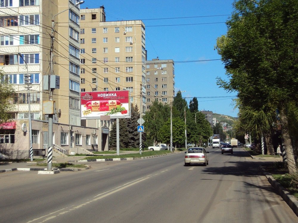 Фотография рекламного носителя, тип: Билборд 3x6, адрес: Б. Горная ул. Х Хвалынская ул., Саратов, Саратовская область, Россия. Сторона Б №717661