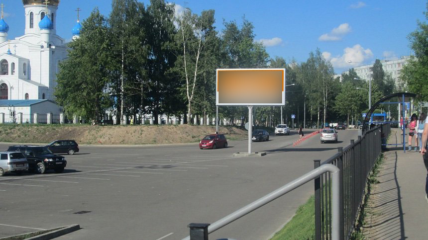 Фотография рекламного носителя, тип: Билборд 3x6, адрес: 25 Сентября ул., д.35а, поз.3, Смоленск, Смоленская область, Россия. Сторона B1-B3 №749311