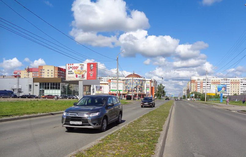 Фотография рекламного носителя, тип: Билборд 3x6, адрес: Галушина ул., д.17, Архангельск, Архангельская область, Россия. Сторона Б №819696