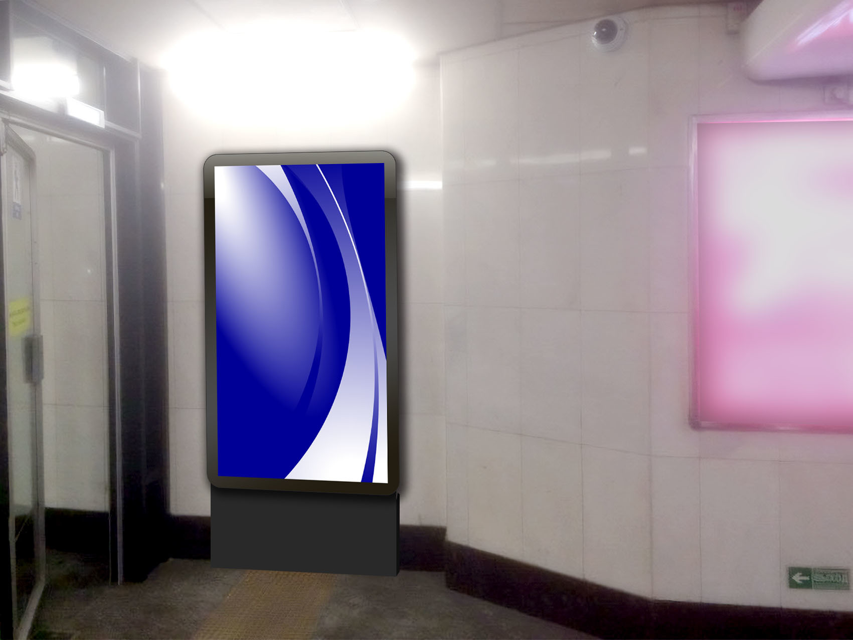 Фотография рекламного носителя, тип: Видеоэкран, адрес: Станция метро «Василеостровская», линия Невско-Василеостровская, Санкт-Петербург, Россия. Сторона/вариант А1 №1061525