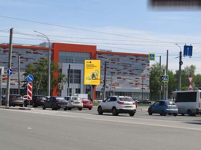 Фотография рекламного носителя, тип: Нестандартный билборд, адрес: Масленникова ул. Х Богдана Хмельницкого ул., Парк 30лет ВЛКСМ, Омск, Омская область, Россия. Сторона Ah1-Ah12 №850734