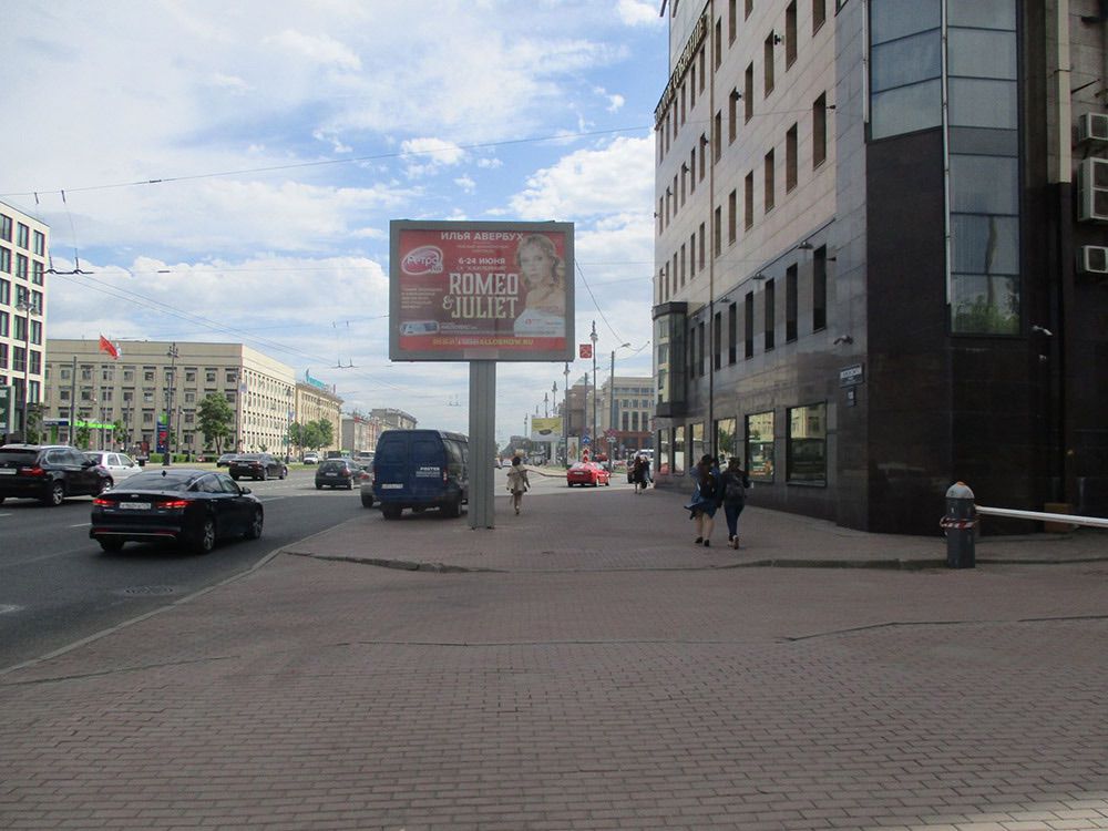 Фотография рекламного носителя, тип: Ситиборд 2.7x3.7, адрес: Московский пр-т., д.135, Санкт-Петербург, Россия. Сторона A1-А4 №673366
