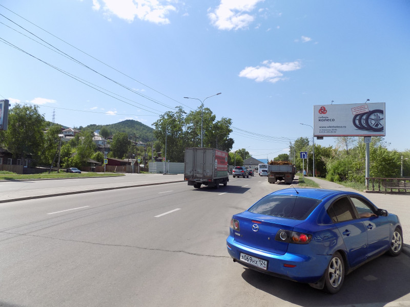 Фотография рекламного носителя, тип: Билборд 3x6, адрес: Свердловская ул., д.74, Красноярск, Красноярский край, Россия. Сторона А №780050