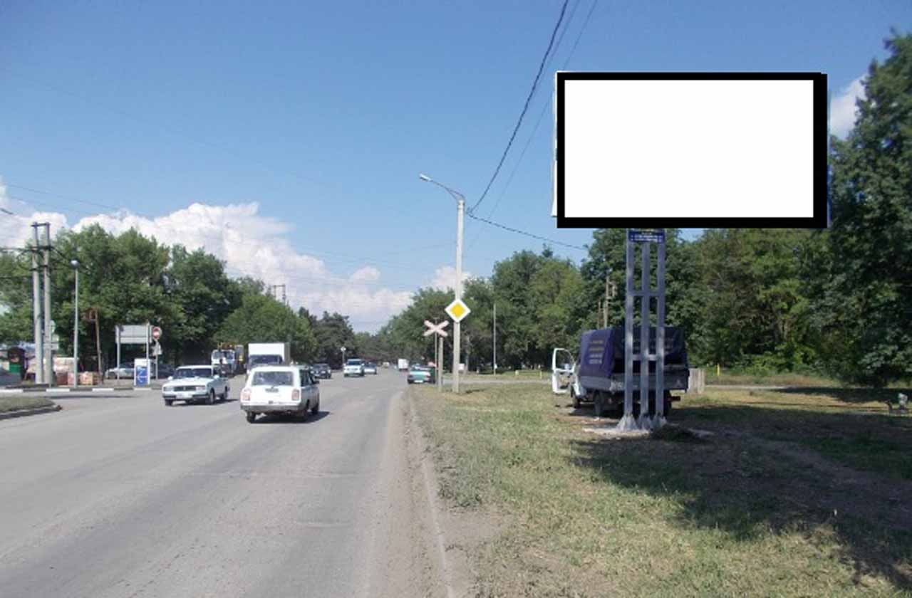 Фотография рекламного носителя, тип: Билборд 3x6, адрес: Кагальницкое ш. Х Промышленная ул., Азов, Ростовская область, Россия. Сторона А №1093463
