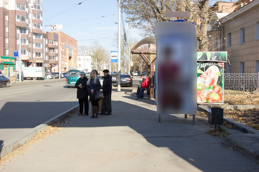 Фотография рекламного носителя, тип: Нестандартный ситиформат, адрес: Депутатская ул. Х Пискунова ул., Иркутск, Иркутская область, Россия. Сторона А №509453