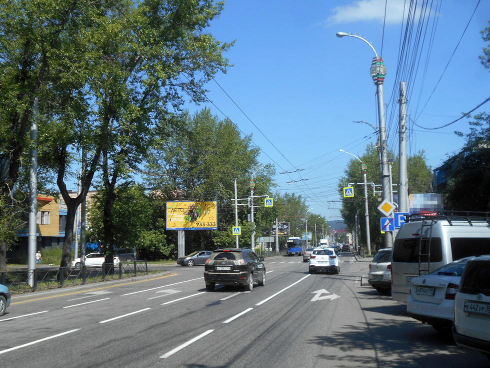 Фотография рекламного носителя, тип: Билборд 3x6, адрес: Ширямова ул. Х Можайского ул., Иркутск, Иркутская область, Россия. Сторона А №326534