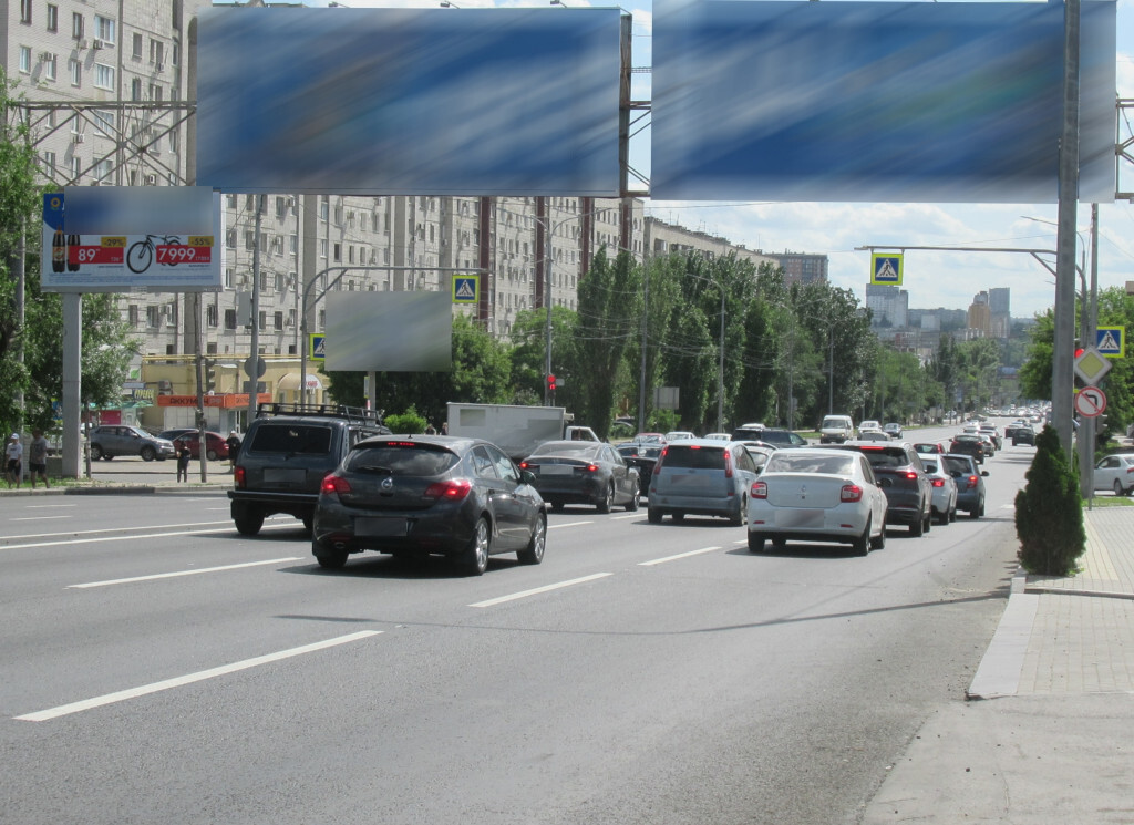 Фотография рекламного носителя, тип: Билборд 3x6, адрес: Рокоссовского ул. Х Кубанская ул., Волгоград, Волгоградская область, Россия. Сторона Б №1000626