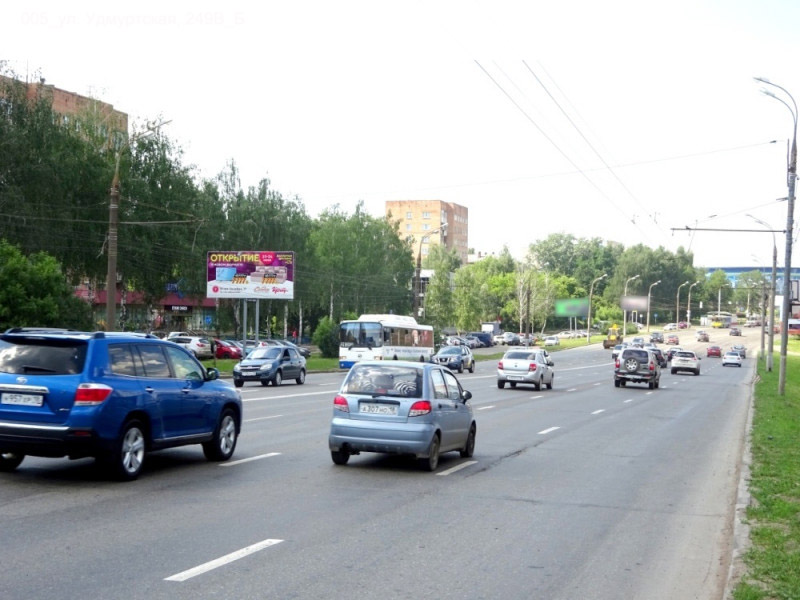 Фотография рекламного носителя, тип: Билборд 3x6, адрес: Удмуртская ул., д.249в, Ижевск, Республика Удмуртия, Россия. Сторона B №946039