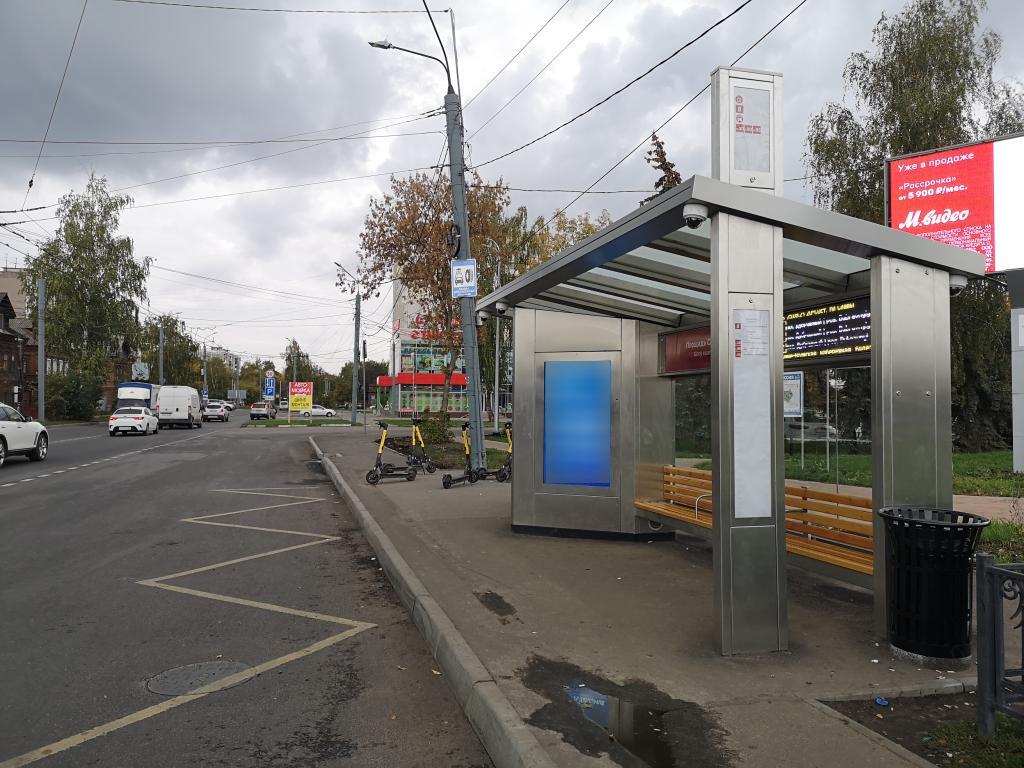 Фотография рекламного носителя, тип: Остановка, адрес: Свободы ул., ост. Славы пл., поз.1, Нижний Новгород, Нижегородская область, Россия. Сторона A1-А10 №1001193
