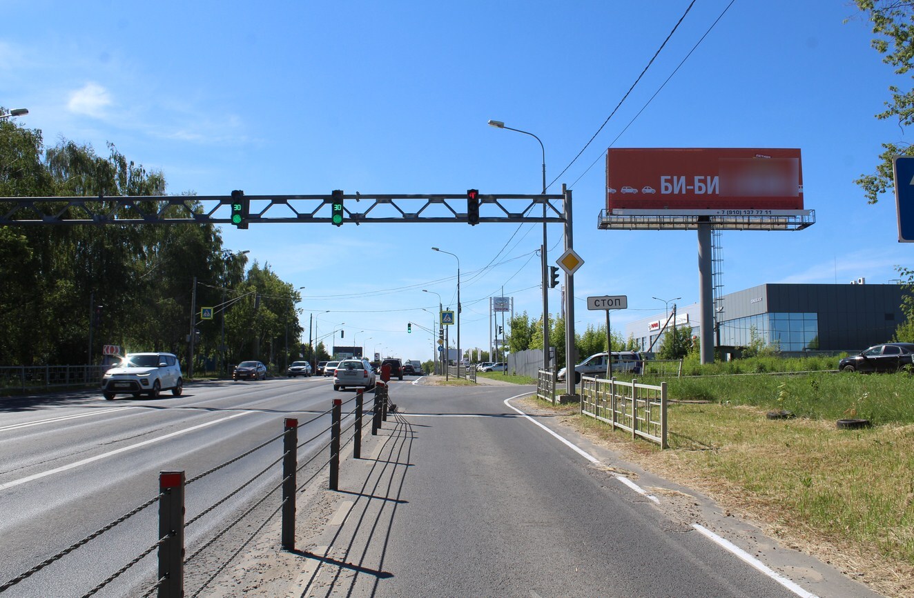 Фотография рекламного носителя, тип: Суперсайт 5x15, адрес: Афонино пос., Магистральная ул., д.137а, Кстово, Нижегородская область, Россия. Сторона А №837381