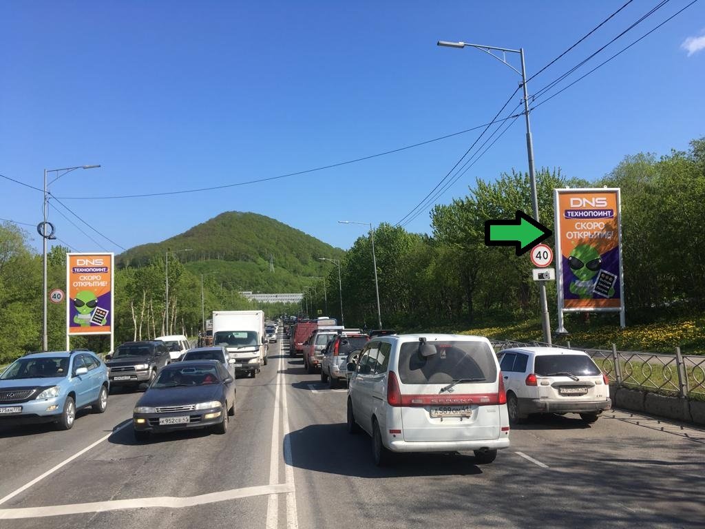 Фотография рекламного носителя, тип: Билборд 3x6, адрес: Владивостокская ул., поз.1, Петропавловск-Камчатский, Камчатский край, Россия. Сторона А №777366