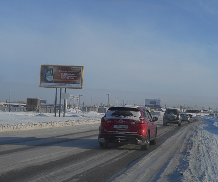 Фотография рекламного носителя, тип: Билборд 3x6, адрес: Объездная а/д. торгового города, со стороны ТРК "Континент-2, №1, Омск, Омская область, Россия. Сторона В1-В3 №606201