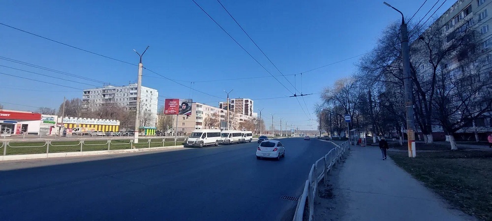 Фотография рекламного носителя, тип: Билборд 3x6, адрес: Победы пр-т, д.45, Новокуйбышевск, Самарская область, Россия. Сторона B №1057708