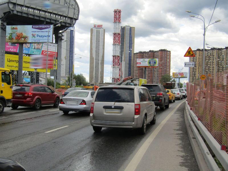 Фотография рекламного носителя, тип: Суперсайт 5x15, адрес: Волоколамское ш., 20 090м, Красногорск, Московская область, Россия. Сторона Б №596461