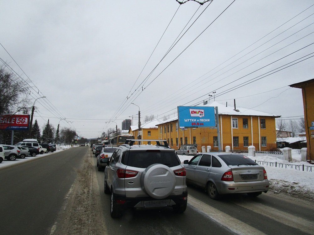 Фотография рекламного носителя, тип: Билборд 3x6, адрес: Сельская Богородская ул., д.19, Уфа, Республика Башкортостан, Россия. Сторона А №746180