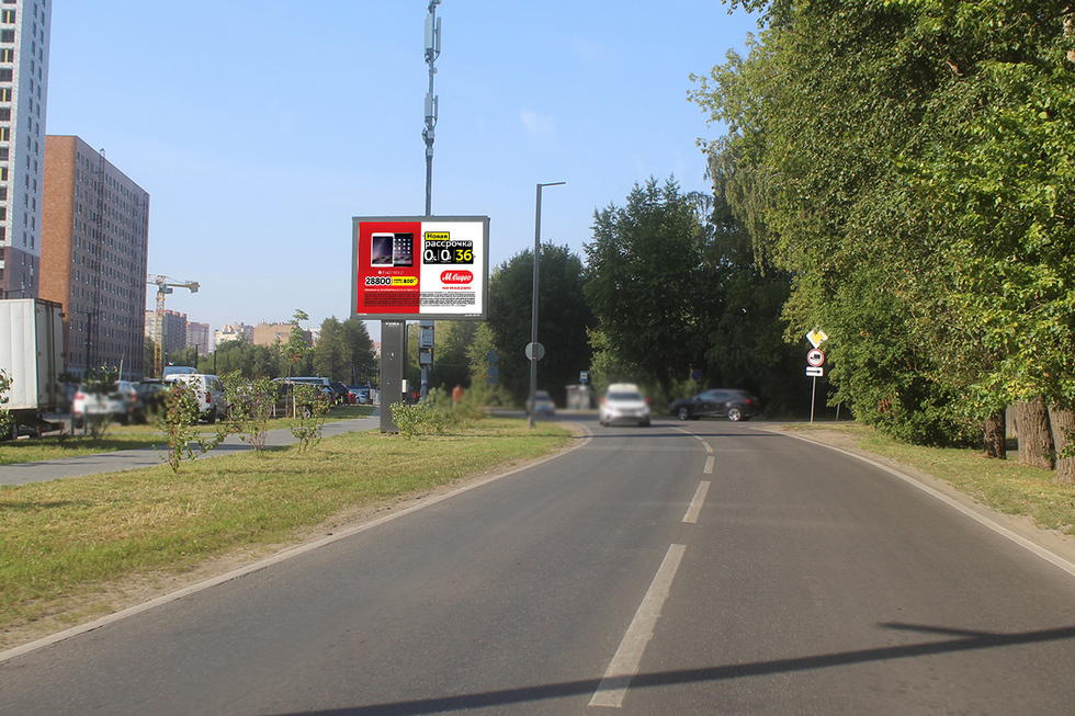 Фотография рекламного носителя, тип: Ситиборд 2.7x3.7, адрес: 8 Марта ул., напротив ЖК "Люберцы Парк", Люберцы, Московская область, Россия. Сторона Б1-Б5 №951270