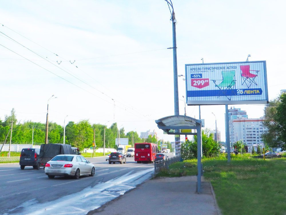 Фотография рекламного носителя, тип: Билборд 3x6, адрес: Фучика ул., д.74 Х Завойского ул., Казань, Республика Татарстан, Россия. Сторона А1-А3 №761297