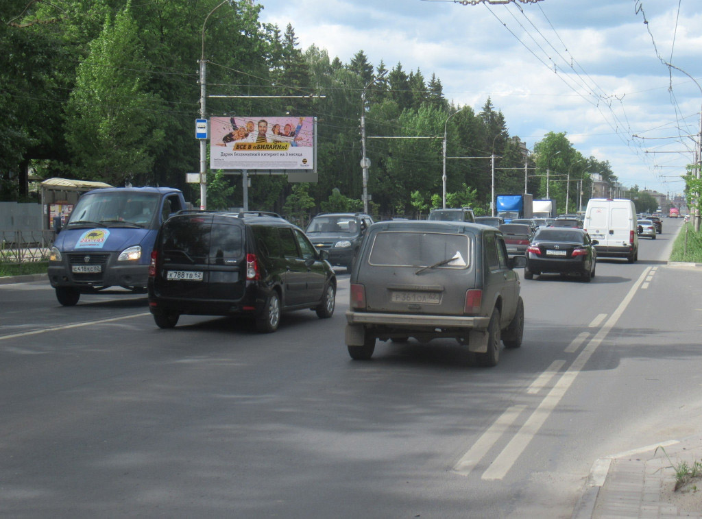 Фотография рекламного носителя, тип: Билборд 3x6, адрес: Куйбышевское ш., д.25А, Рязань, Рязанская область, Россия. Сторона Б №793724