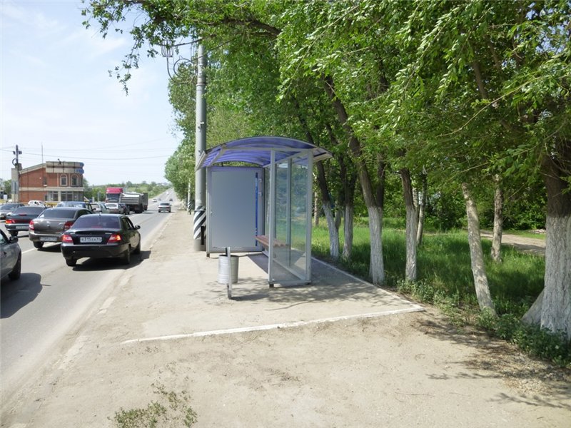 Фотография рекламного носителя, тип: Остановка 1.8x1.2, адрес: Московское ш., ост. КП ГАИ, поз.1, Саратов, Саратовская область, Россия. Сторона А №585921