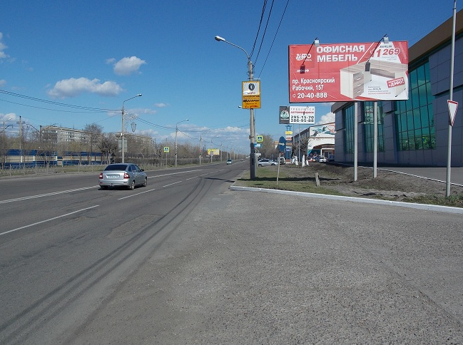 Фотография рекламного носителя, тип: Билборд 3x6, адрес: Свердловская ул., д.17, Красноярск, Красноярский край, Россия. Сторона A №806311