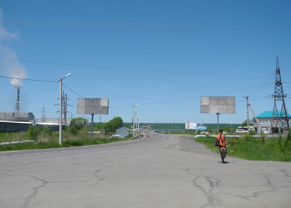 Фотография рекламного носителя, тип: Билборд 3x6, адрес: Лучегорск пос., 269 940м, поз.2, Владивосток, Приморский край, Россия. Сторона А №756780