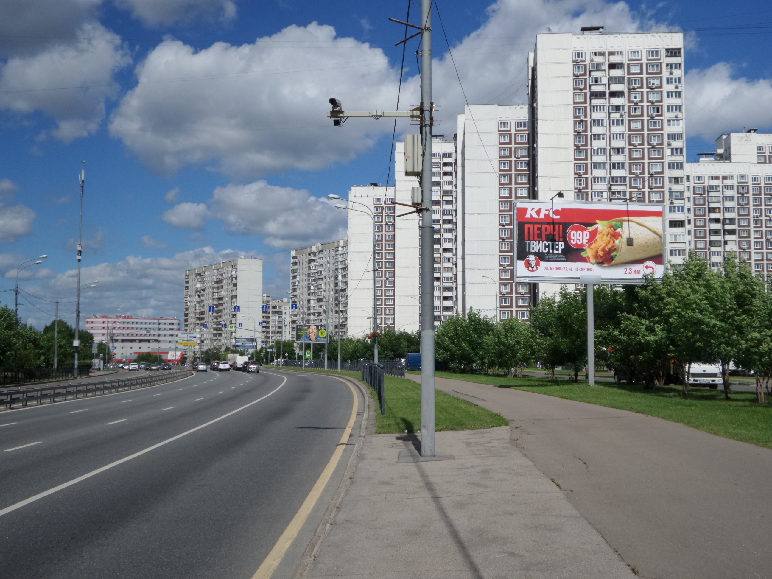 Фотография рекламного носителя, тип: Билборд 3x6, адрес: Пятницкое ш., д.8, Москва, Россия. Сторона А №454424