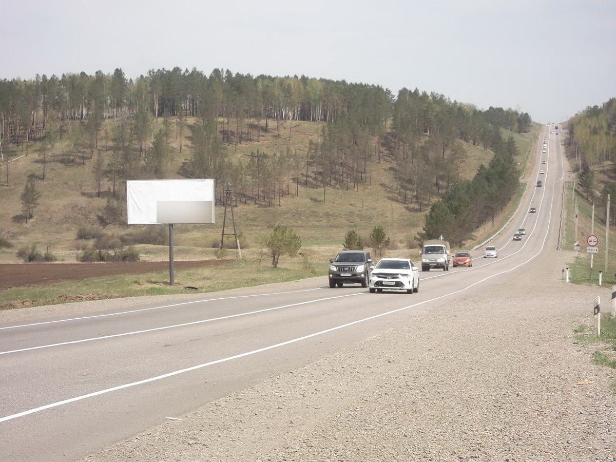 Фотография рекламного носителя, тип: Билборд 3x6, адрес: Качугский тракт, 13 870м, Иркутск, Иркутская область, Россия. Сторона B №778613