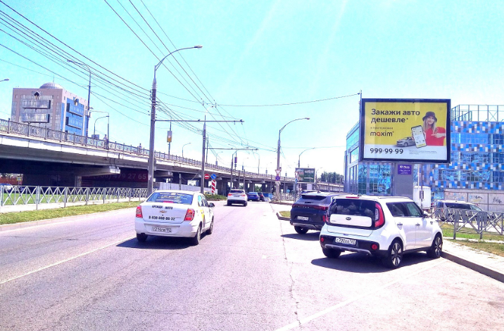 Фотография рекламного носителя, тип: Ситиборд 2.7x3.7, адрес: Тургенева ул., д.17, поз.1, Краснодар, Краснодарский край, Россия. Сторона А №459341