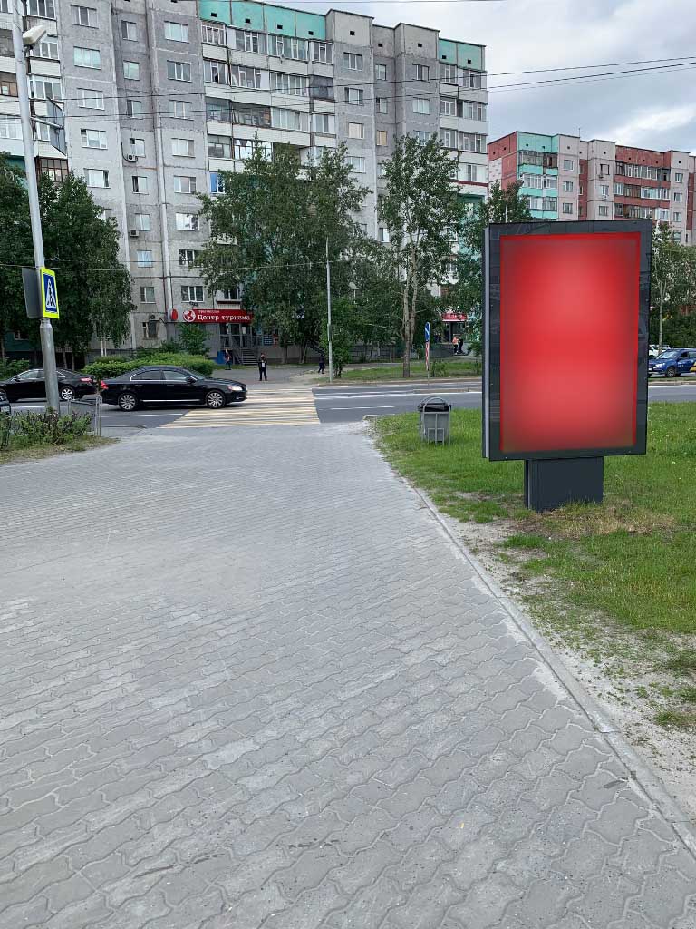 Фотография рекламного носителя, тип: Ситиформат 1.8x1.2, адрес: Ленина пр-т. Х Магистральная ул., Сургут, Ханты-Мансийский автономный округ – Югра, Россия. Сторона Б №960263