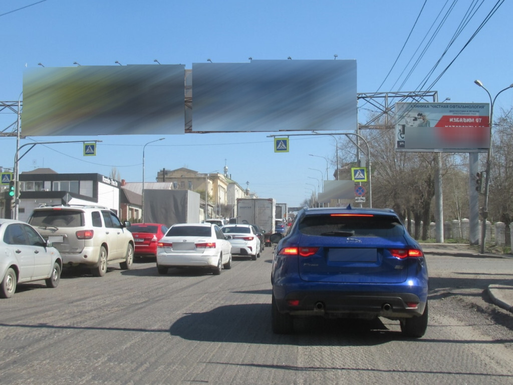 Фотография рекламного носителя, тип: Билборд 3x6, адрес: Рокоссовского ул. Х Кубанская ул., Волгоград, Волгоградская область, Россия. Сторона A №1047241