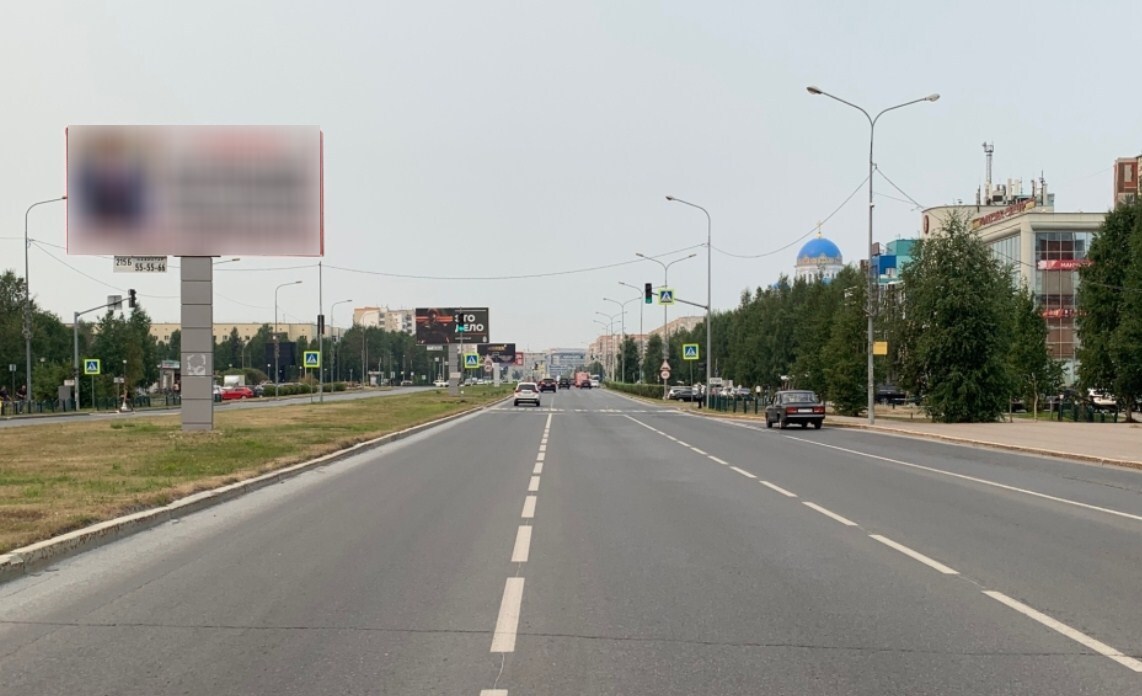 Фотография рекламного носителя, тип: Билборд 3x6, адрес: Мира пр-т., д.35, Сургут, Ханты-Мансийский автономный округ – Югра, Россия. Сторона А1 №960015