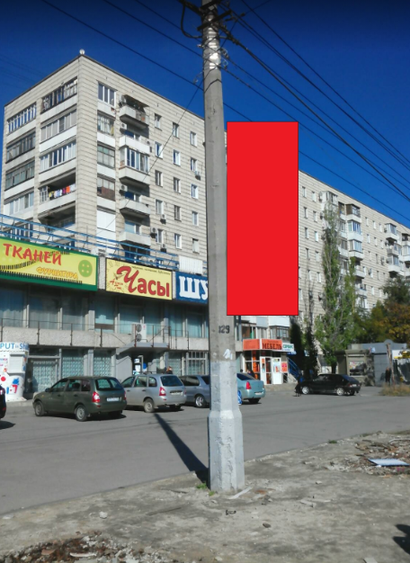 Фотография рекламного носителя, тип: Панель-кронштейн, адрес: Остравская ул., поз.3, Волгоград, Волгоградская область, Россия. Сторона А №1097347