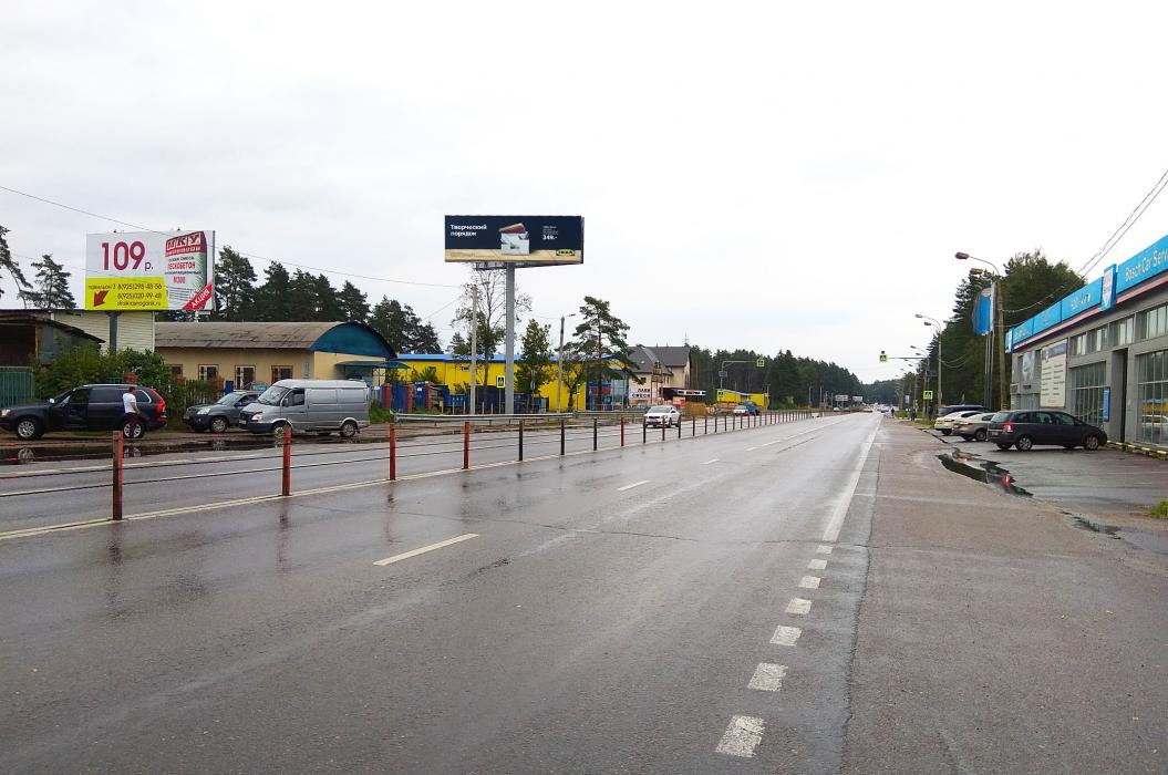 Фотография рекламного носителя, тип: Суперсайт 4x12, адрес: Волоколамское ш., 31 500м, Красногорск, Московская область, Россия. Сторона Б №658297