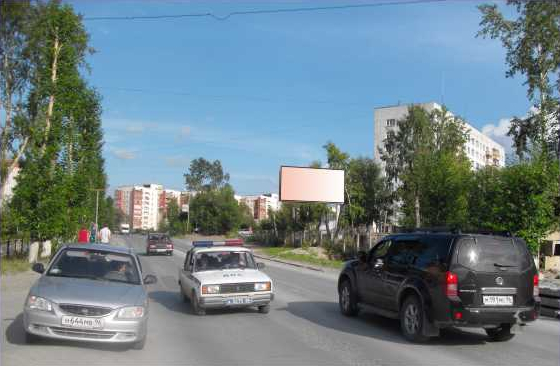 Фотография рекламного носителя, тип: Билборд 3x6, адрес: Ладыженского ул., д.1, Асбест, Свердловская область, Россия. Сторона A №1084861