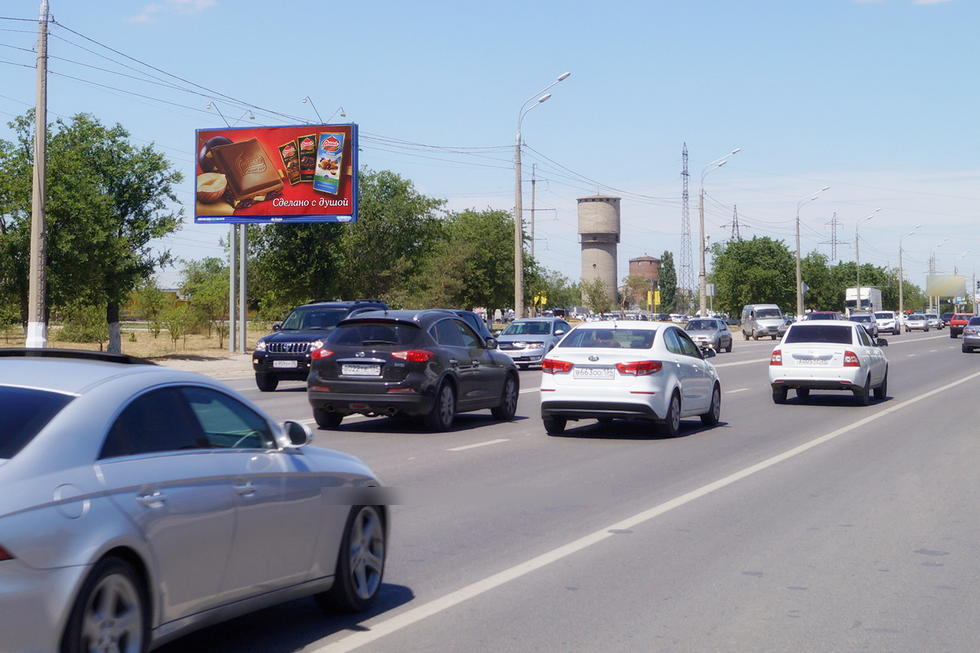 Фотография рекламного носителя, тип: Билборд 3x6, адрес: Историческая ул., поворот на Мясокомбинат, поз.2, Волгоград, Волгоградская область, Россия. Сторона Б №337714