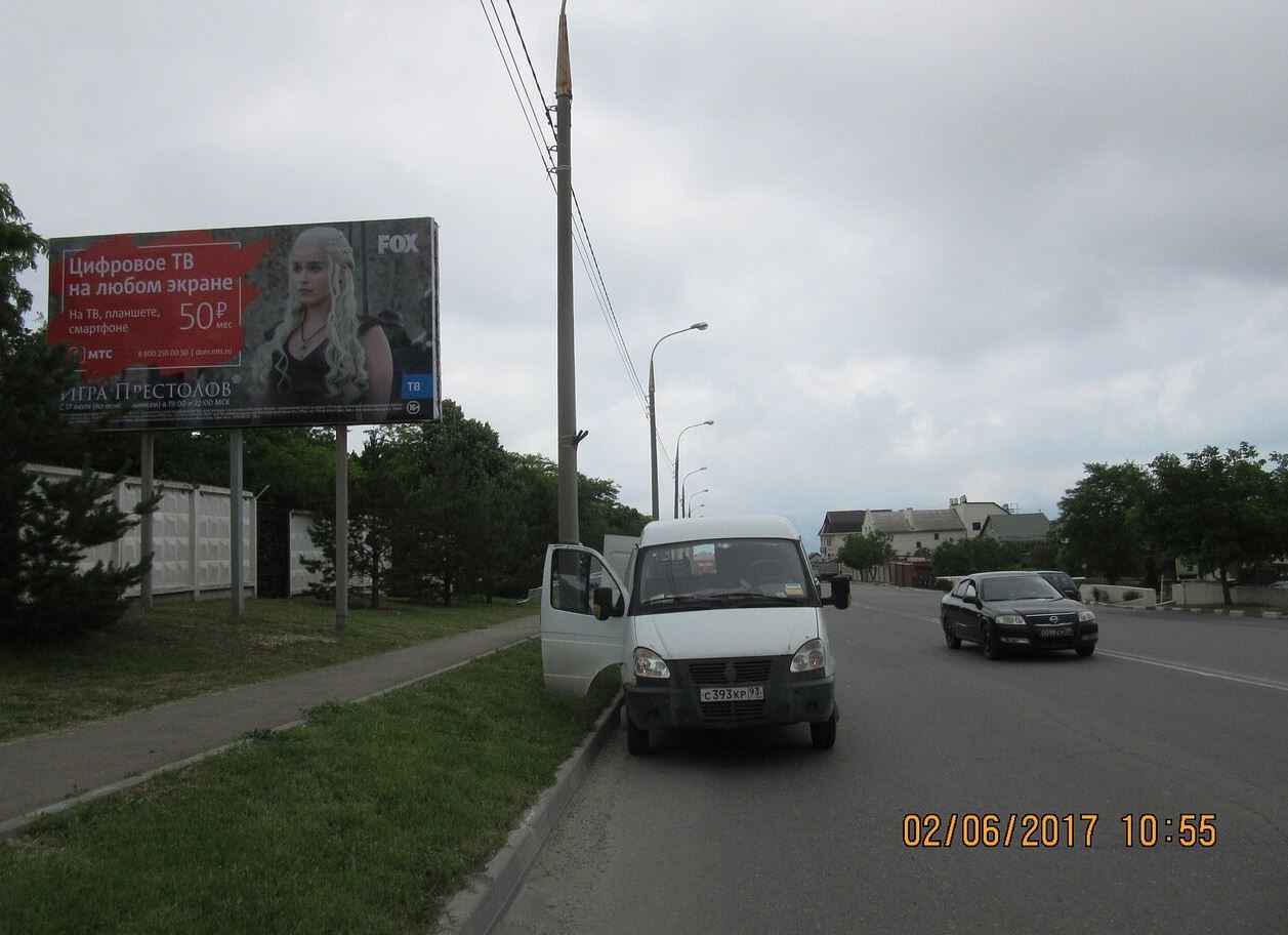 Фотография рекламного носителя, тип: Билборд 3x6, адрес: Мысхакское ш., напротив автосалона Север-3, Новороссийск, Краснодарский край, Россия. Сторона Б №1006468