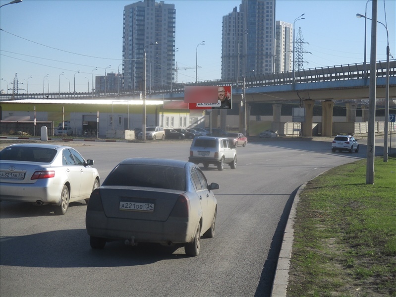 Фотография рекламного носителя, тип: Билборд 3x6, адрес: Рокоссовского ул., д.76, Волгоград, Волгоградская область, Россия. Сторона Б №596170