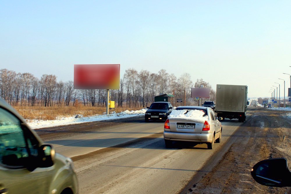 Фотография рекламного носителя, тип: Билборд 3x6, адрес: Пенза - Шемышейка а/д, напротив Ритейл-Парка 4-й, Пенза, Пензенская область, Россия. Сторона B №758870